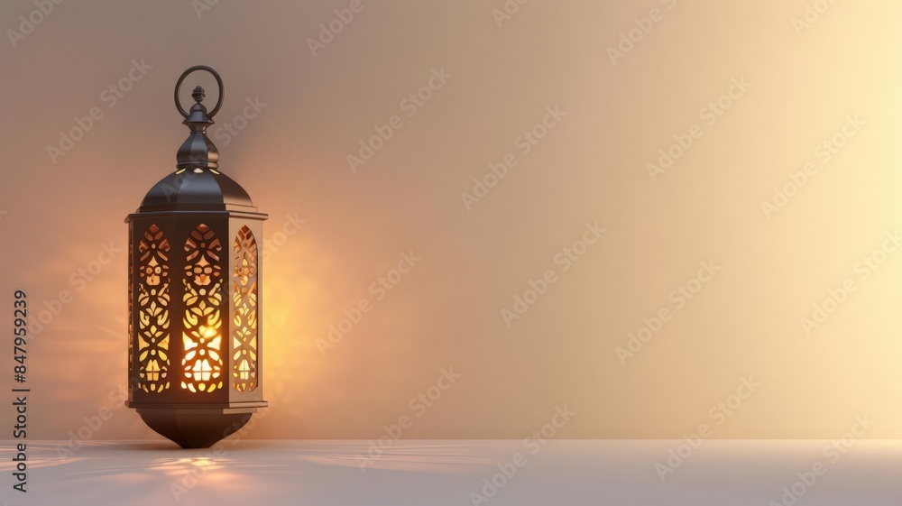 A lantern stands against a minimalist background, its light creating a peaceful and calming effect, with significant copy space. The intricate design is a testament to refined craftsmanship. A lantern stands against a minimalist background, its light creating a peaceful and calming effect, with significant copy space. The intricate design is a testament to refined craftsmanship.