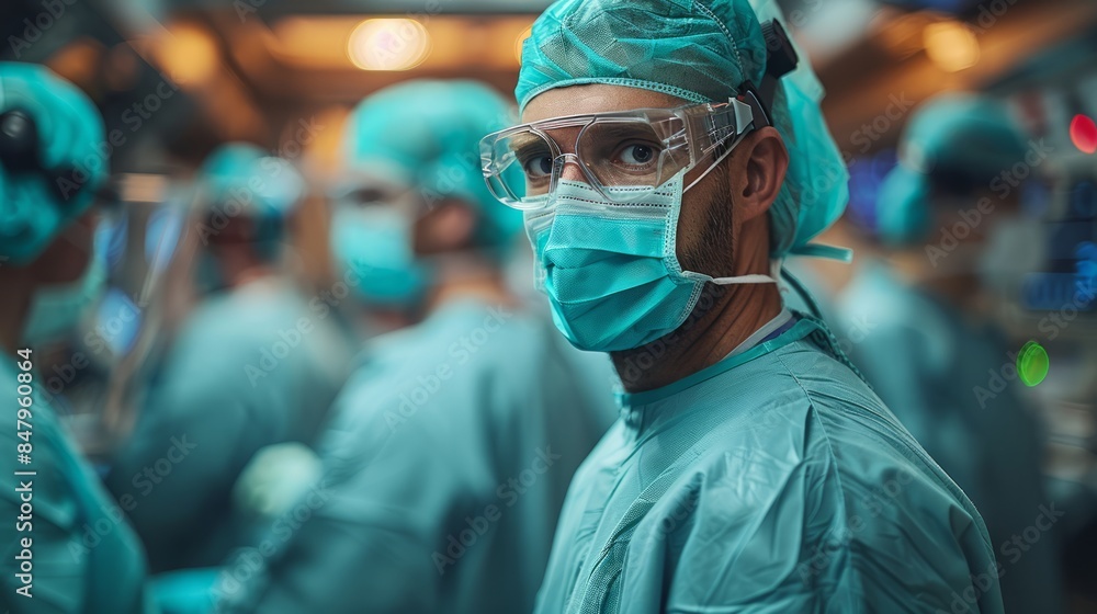 The robotic arm's precise movements assist the surgeon in a minimally invasive procedure, highlighting the effective partnership between human skill and AI. The robotic arm's precise movements assist the surgeon in a minimally invasive procedure, highlighting the effective partnership between human skill and AI.