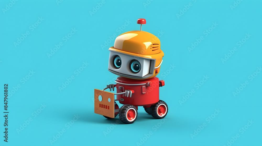 Delivery Robot 3d character Delivery Robot 3d character