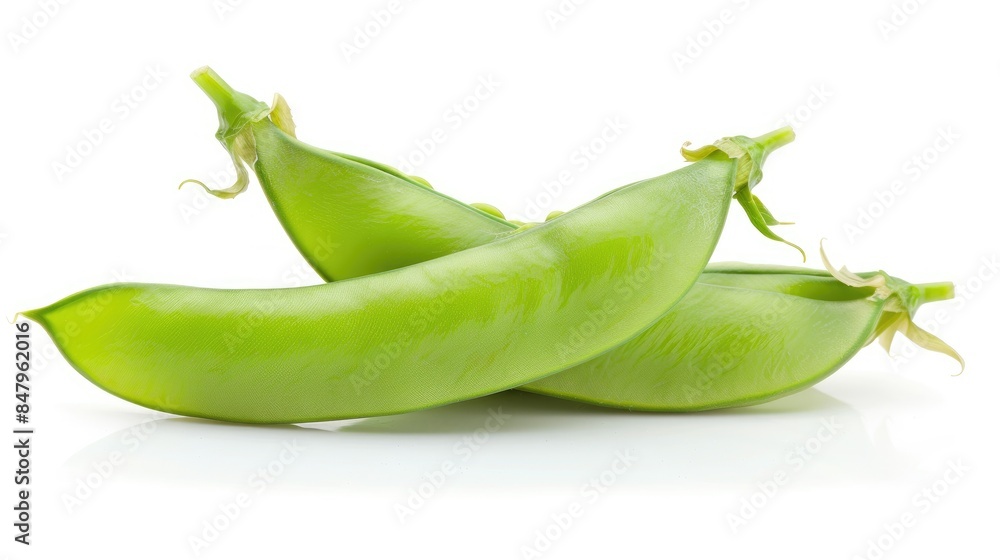 Green pea vegetable bean isolated on a white background Green pea vegetable bean isolated on a white background