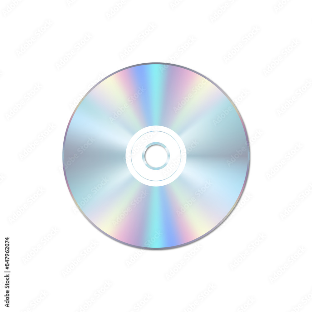 Realistic CD vector design template isolated on transparent background. Realistic CD vector design template isolated on transparent background.