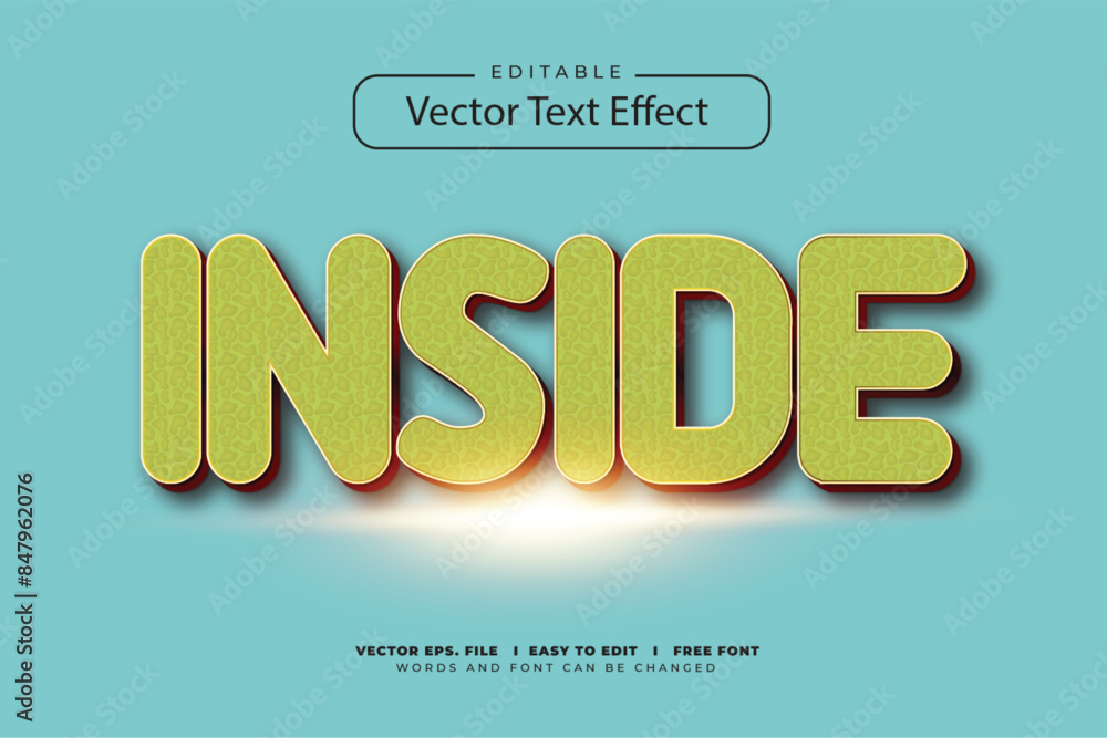 Inside Editable text style effect Inside Editable text style effect