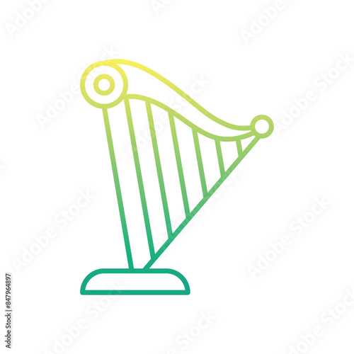 Harp vector icon