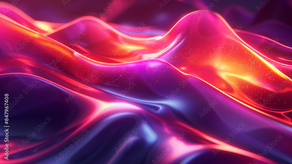Colorful abstract waves with streaks of light Colorful abstract waves with streaks of light