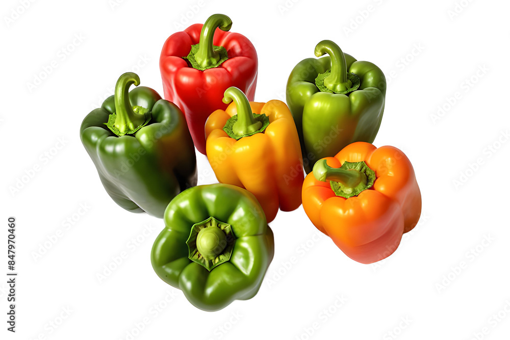 bell pepper isolated on transparent background bell pepper isolated on transparent background