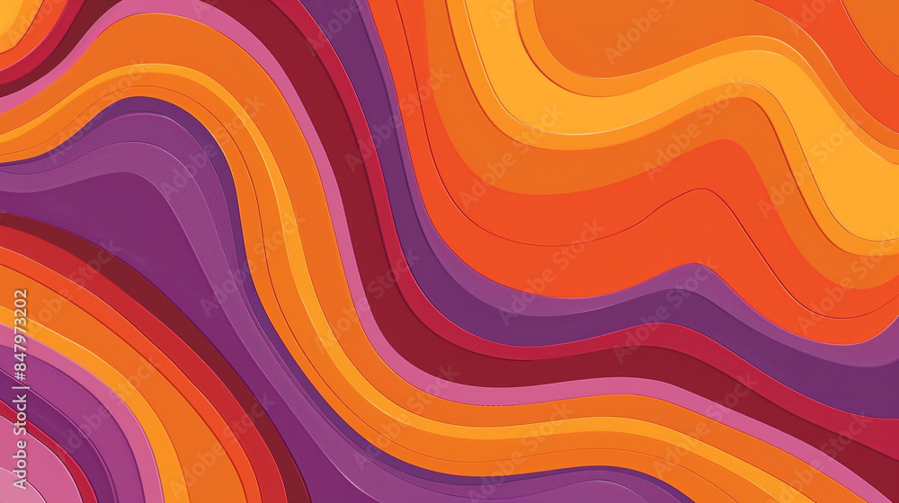 Orange and Mauve retro groovy background presentation design Orange and Mauve retro groovy background presentation design