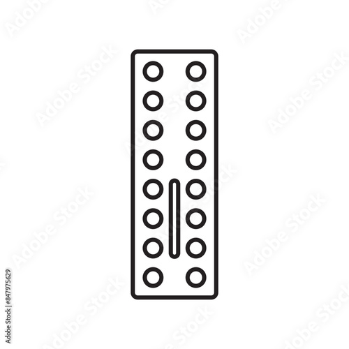 Oral Contraception Icon Perfect for Women's Health and Family Planning