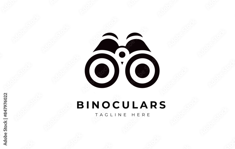 Binocular vector logo design concept Binocular vector logo design concept