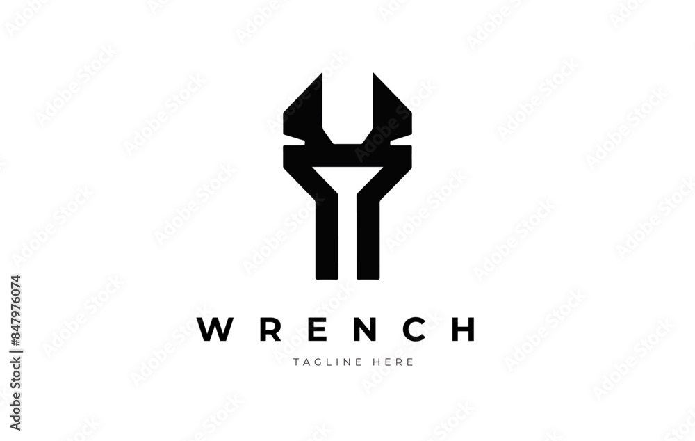 wrench vector logo concept design wrench vector logo concept design
