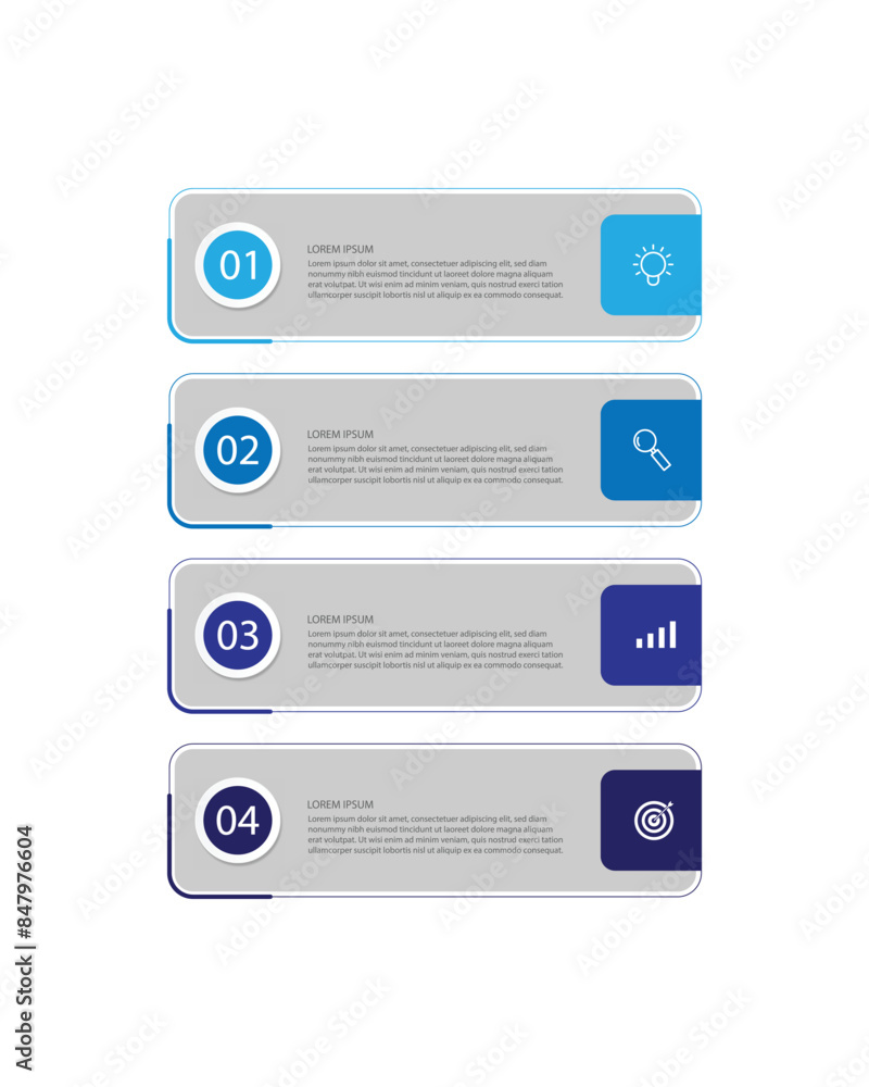 vector infographic design template with 4 options or steps vector infographic design template with 4 options or steps