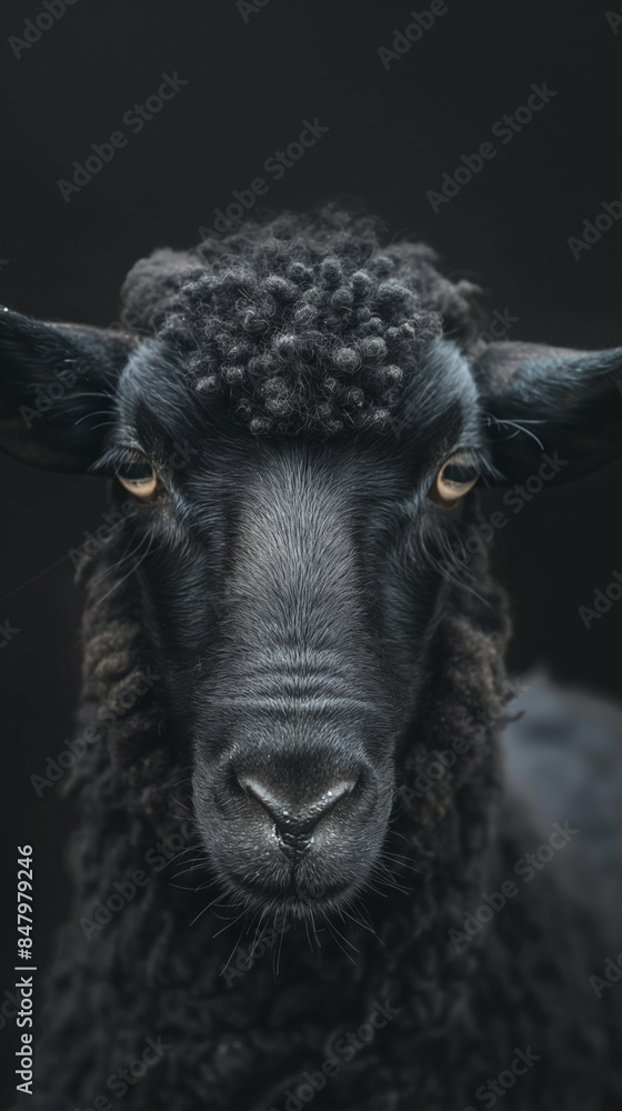 A black sheep. Uniqueness concept A black sheep. Uniqueness concept
