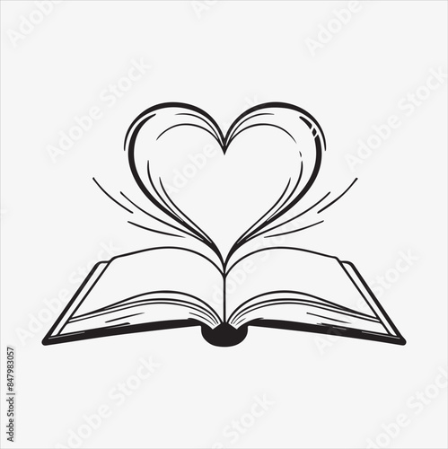 Book Icon silhouette vector illustration 