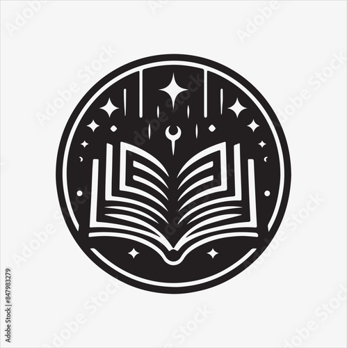 Book Icon silhouette vector illustration 