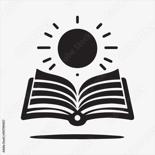 Book Icon silhouette vector illustration