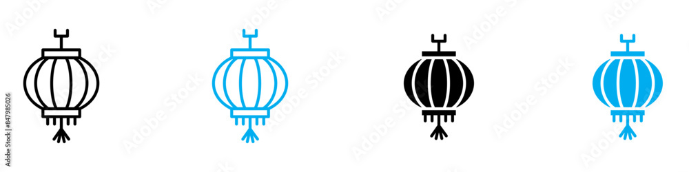 Fototapeta premium Lantern Icon Ideal for Outdoor Lighting and Camping Gear