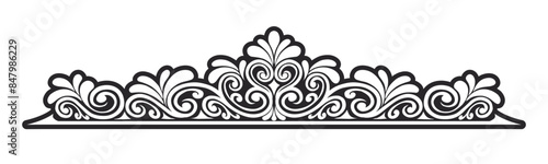 Vintage Baroque Victorian frame border victorian monogram floral engraved scroll ornament wedding