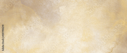 Vector watercolor art background with old paper texture for cards, poster, flyer. Hand drawn gold abstract vector illustration for background. Grunge template for design. Empty blank.