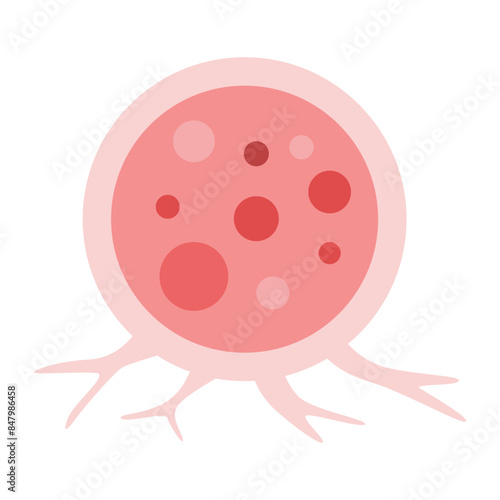 cancer cell growth. cancer disease concept