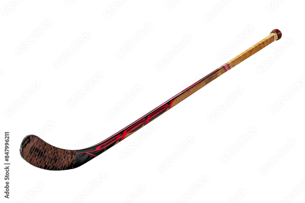 Hockey Stick Isolated on Black Background Hockey Stick Isolated on Black Background