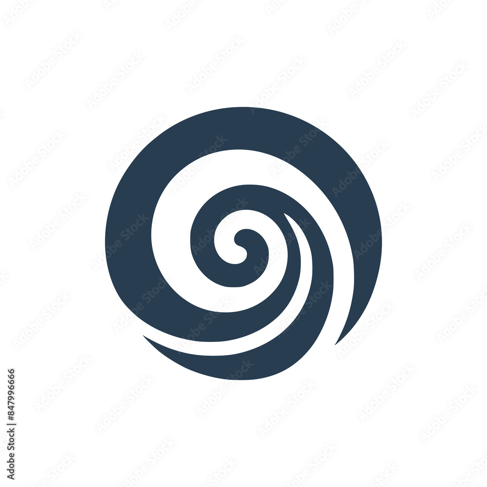 blue spiral logo vector illustration template design blue spiral logo vector illustration template design