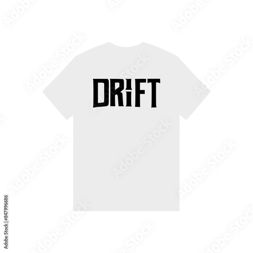 drift text tshirt fashion sticker vector illustration template design