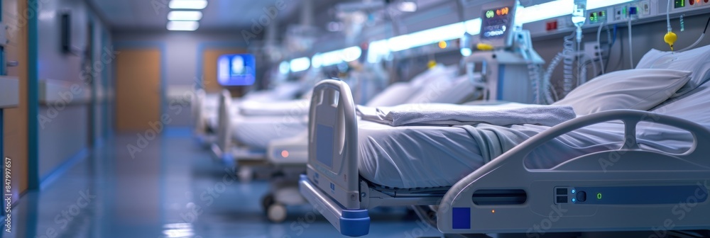 Fototapeta premium Modern Medical Equipment in Hospital Room