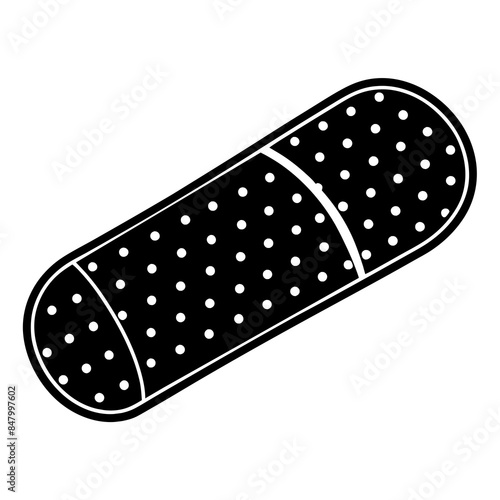 bandage vector silhouette illustration svg file
