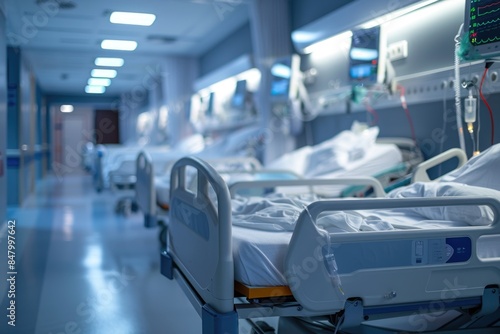 Modern Medical Equipment in Hospital Room