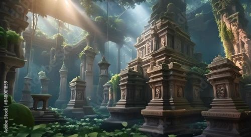 Majestic temple hidden in the rainforest