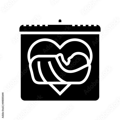 the midwife international day glyph icon vector. the midwife international day sign. isolated symbol illustration