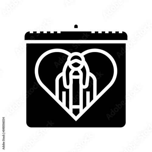 girl child international day glyph icon vector. girl child international day sign. isolated symbol illustration