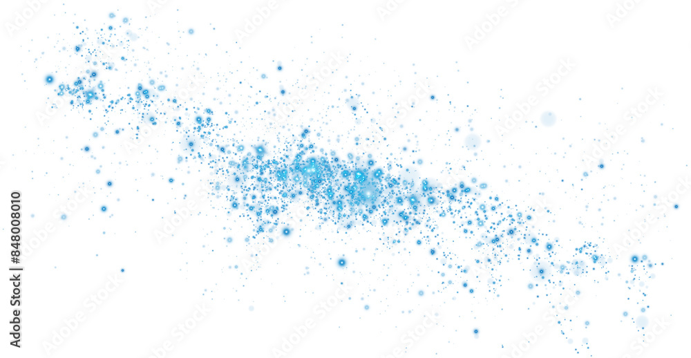 Blue dust, sparks and blue stars shine with special light. Trace of speed lines. Christmas light effect. Sparkling magic dust particles. PNG.
Blue dust, sparks and blue stars shine with special light. Trace of speed lines. Christmas light effect. Sparkling magic dust particles. PNG.