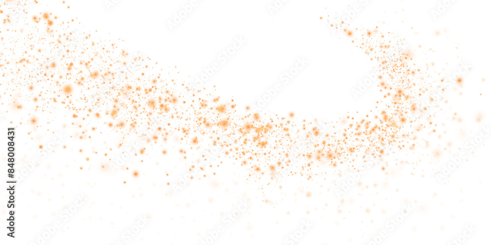Golden dust, sparks and golden stars shine with special light. Trace of speed lines. Christmas light effect. Sparkling magic dust particles. PNG.
Golden dust, sparks and golden stars shine with special light. Trace of speed lines. Christmas light effect. Sparkling magic dust particles. PNG.