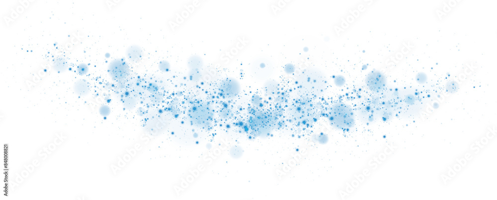 Blue dust, sparks and blue stars shine with special light. Trace of speed lines. Christmas light effect. Sparkling magic dust particles. PNG.
Blue dust, sparks and blue stars shine with special light. Trace of speed lines. Christmas light effect. Sparkling magic dust particles. PNG.