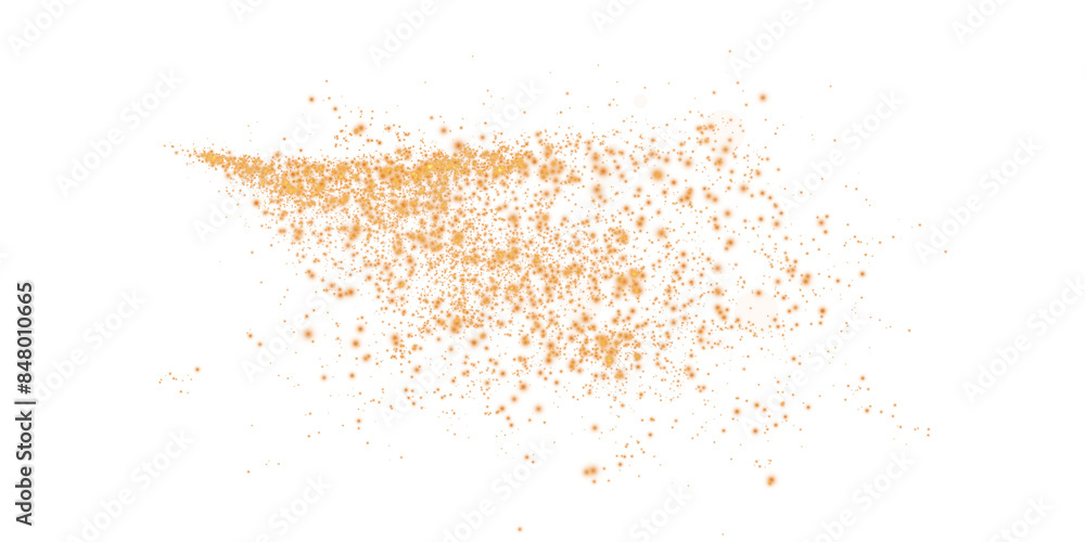Golden dust, sparks and golden stars shine with special light. Trace of speed lines. Christmas light effect. Sparkling magic dust particles. PNG.
Golden dust, sparks and golden stars shine with special light. Trace of speed lines. Christmas light effect. Sparkling magic dust particles. PNG.