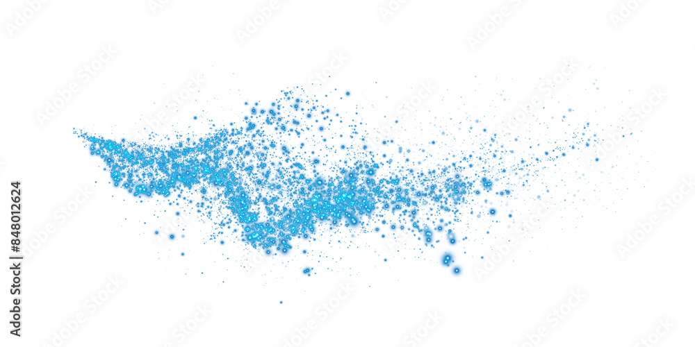 Blue dust, sparks and blue stars shine with special light. Trace of speed lines. Christmas light effect. Sparkling magic dust particles. PNG.
Blue dust, sparks and blue stars shine with special light. Trace of speed lines. Christmas light effect. Sparkling magic dust particles. PNG.