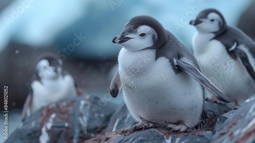 penguin on the rocks 