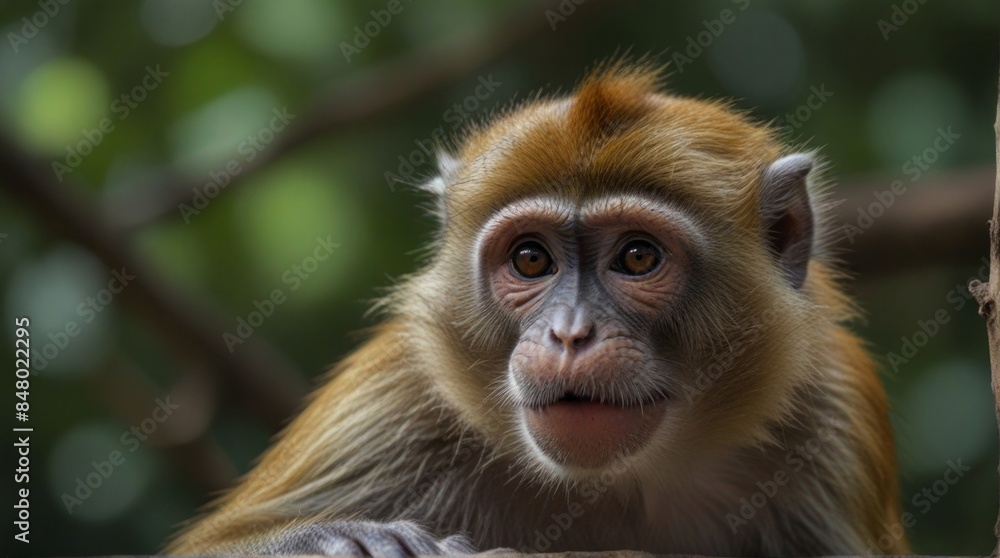 Close-up of a Monkey with Brown Fur Close-up of a Monkey with Brown Fur