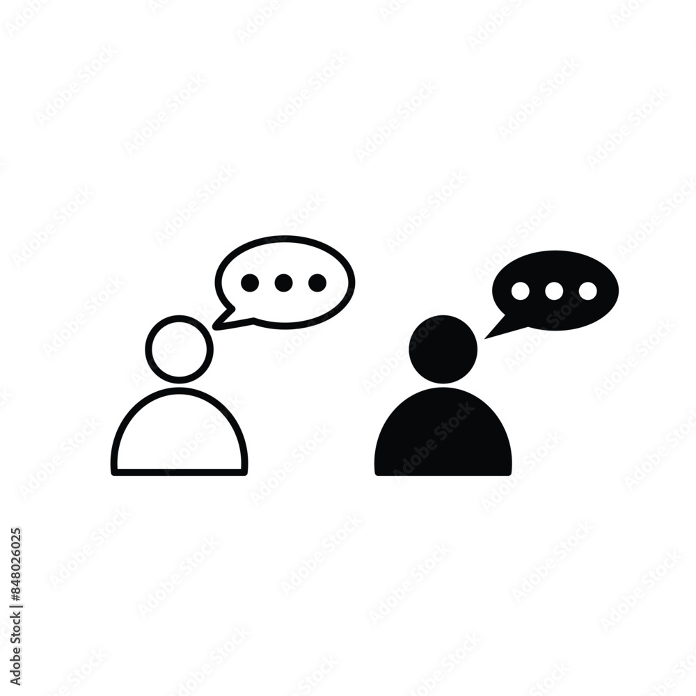 Discussion business icon vector logo design template Discussion business icon vector logo design template