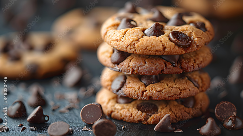 Fototapeta premium chocolate chip cookies