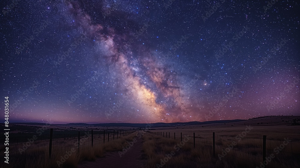 Serene Night Sky at Rainbow Dark Sky Reserve, Australia with Countless Stars & Milky Way Serene Night Sky at Rainbow Dark Sky Reserve, Australia with Countless Stars & Milky Way