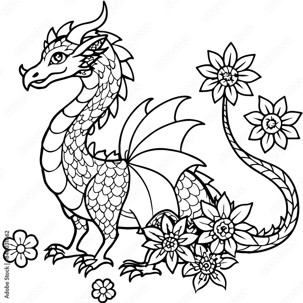 Flower Dragon. Fairytale Flowers Flower Dragon. Fairytale Flowers