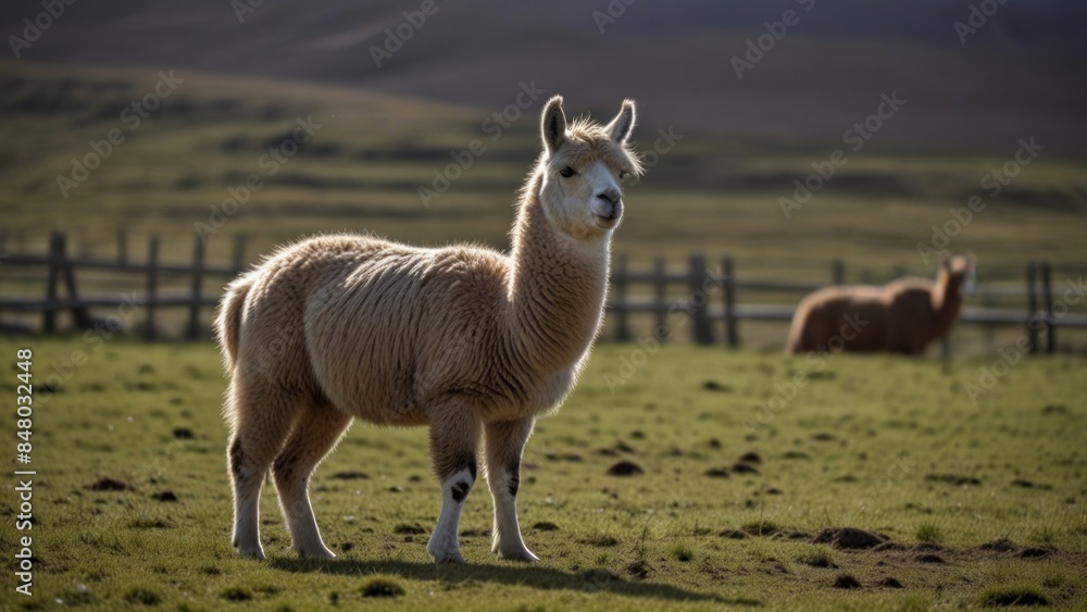 Llama in Pastoral Setting Llama in Pastoral Setting