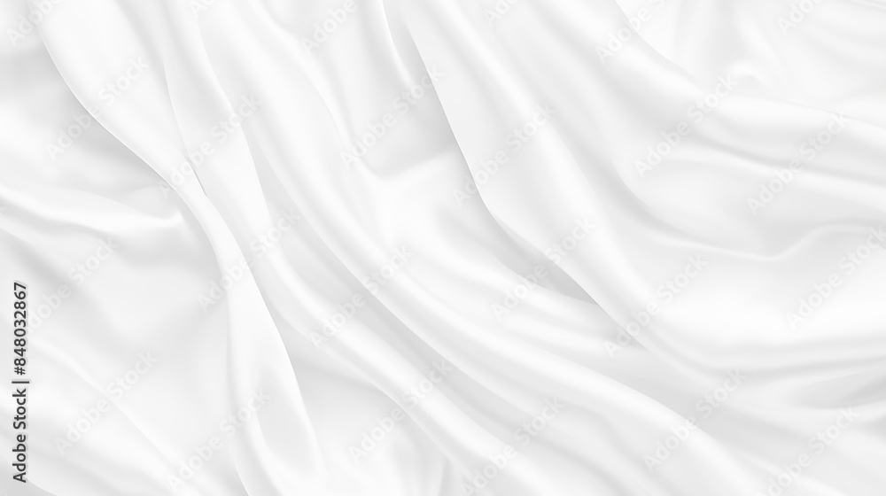 Obraz premium Abstract white paper wave background. White wave curve lines banner background design. White wave modern abstract background design. Space style. white background.