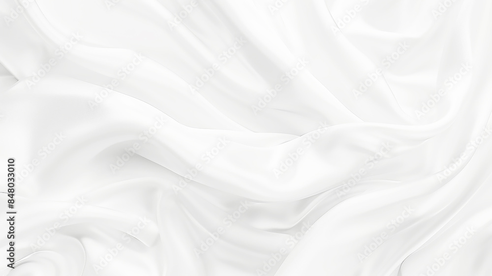 Naklejka premium Abstract white paper wave background. White wave curve lines banner background design. White wave modern abstract background design. Space style. white background.