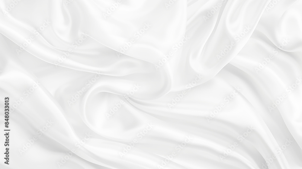 Fototapeta premium Abstract white paper wave background. White wave curve lines banner background design. White wave modern abstract background design. Space style. white background.