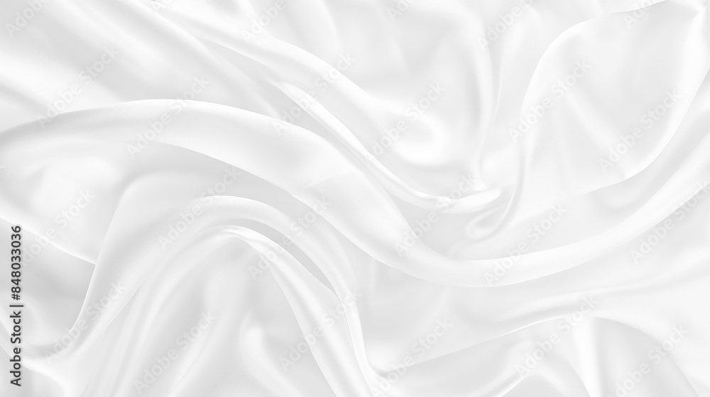 Naklejka premium Abstract white paper wave background. White wave curve lines banner background design. White wave modern abstract background design. Space style. white background.