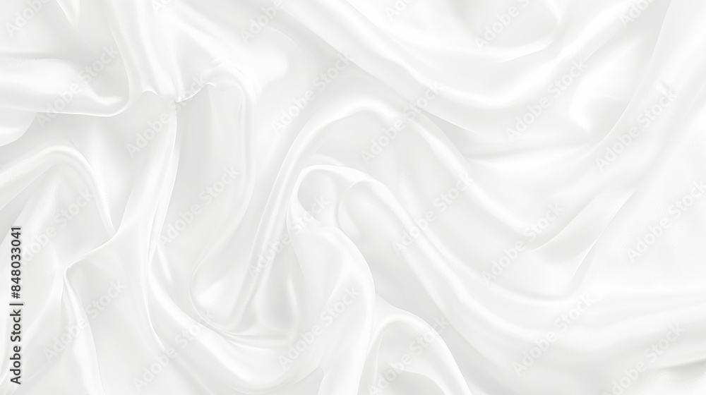 Obraz premium Abstract white paper wave background. White wave curve lines banner background design. White wave modern abstract background design. Space style. white background.