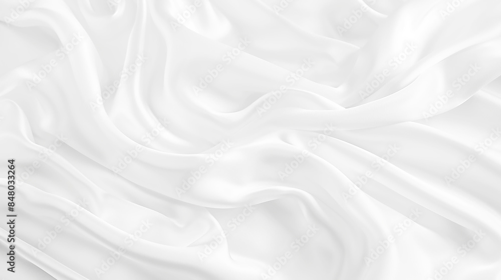 Fototapeta premium Abstract white paper wave background. White wave curve lines banner background design. White wave modern abstract background design. Space style. white background.