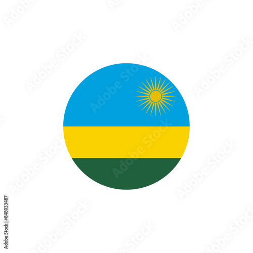 Free Download Round Rwanda country flag design element - GFXLoad